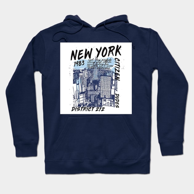 Retro District 212 Hoodie by smithlinkmacca